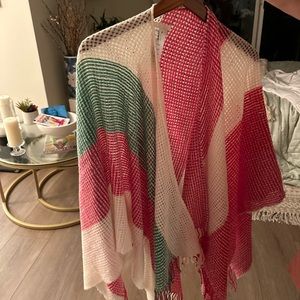 Beautiful multicolor Maje poncho !
